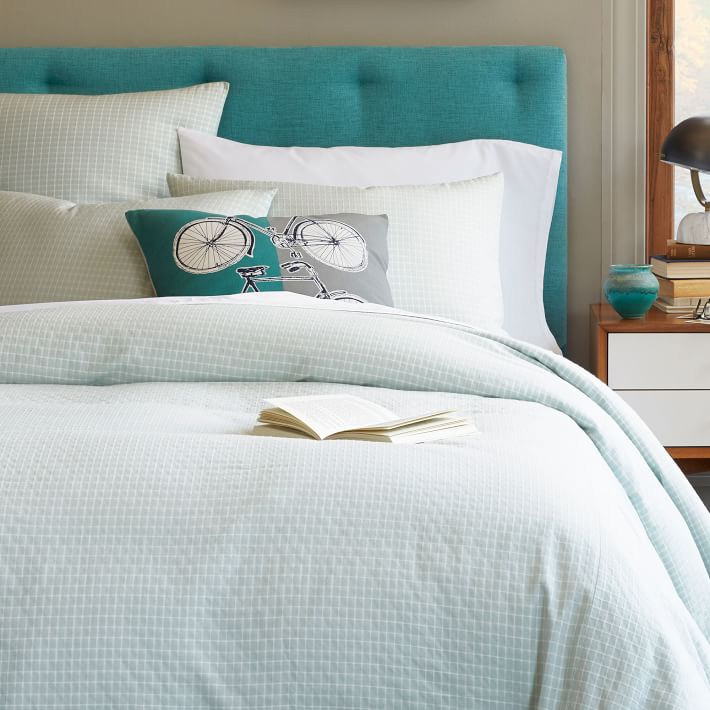 Aqua headboard deals