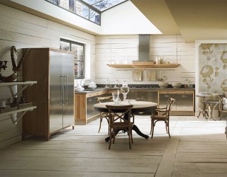 Custom-Made Kitchen Gives a Modern Twist to Classic Design