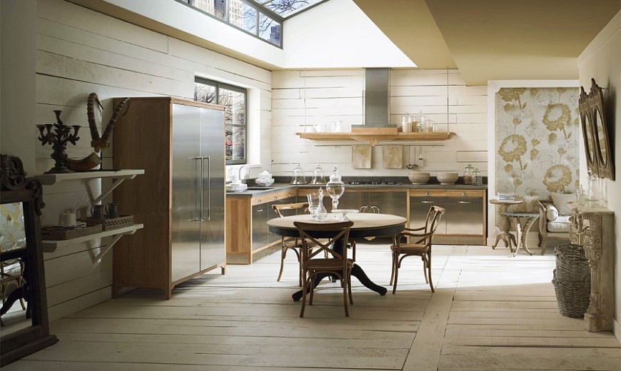 Custom-Made Kitchen Gives a Modern Twist to Classic Design