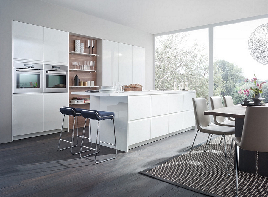 Beautiful all-white modern kitchen