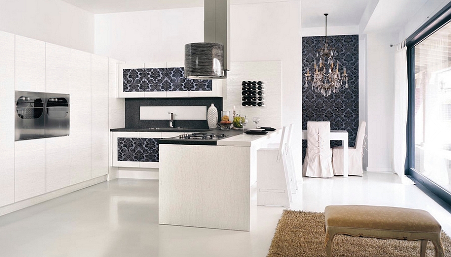 kitchen wallpaper ideas - wall decor that sticks