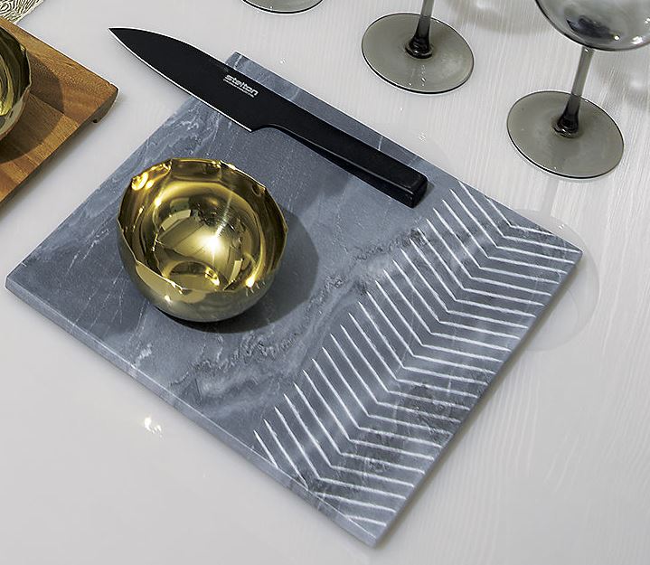 Chevron marble cheese board from CB2