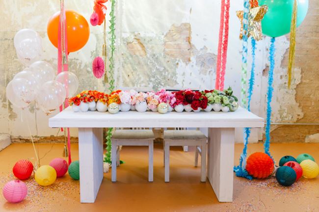 Colorful New Year's Eve party ideas