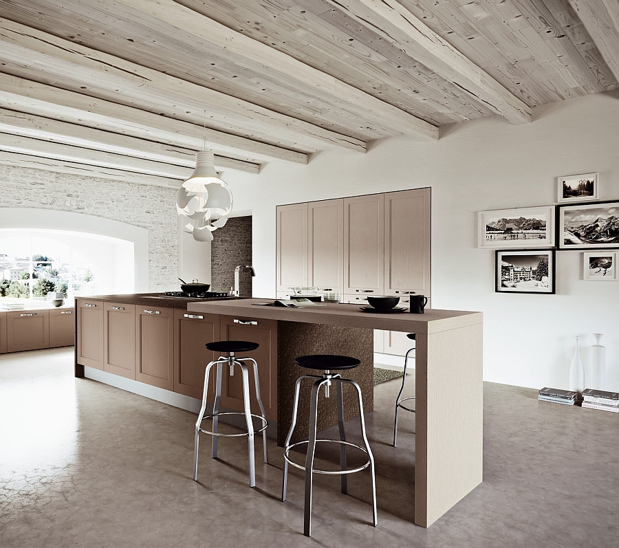 Cool modern kitchen in Cherry and Decapé Ash