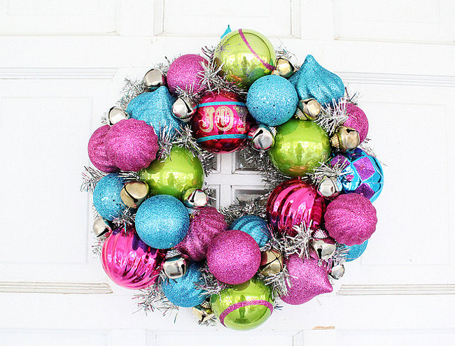 DIY ornament wreath