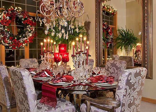 dining room christmas decorations ideas