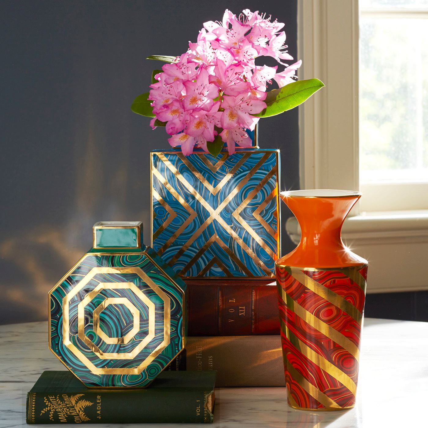 Deco-style vases from Jonathan Adler