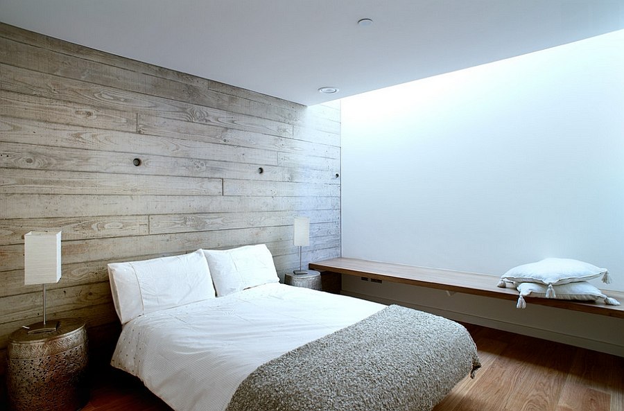 Elegant accent wall steals the show in this bedroom [Design: PAD studio]