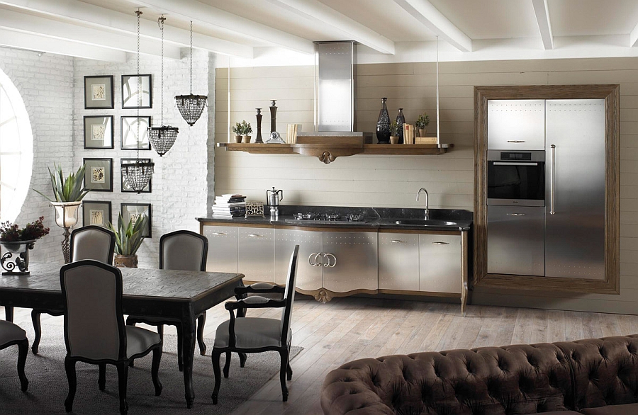 Elegant use of black to create visual impact in the kitchen