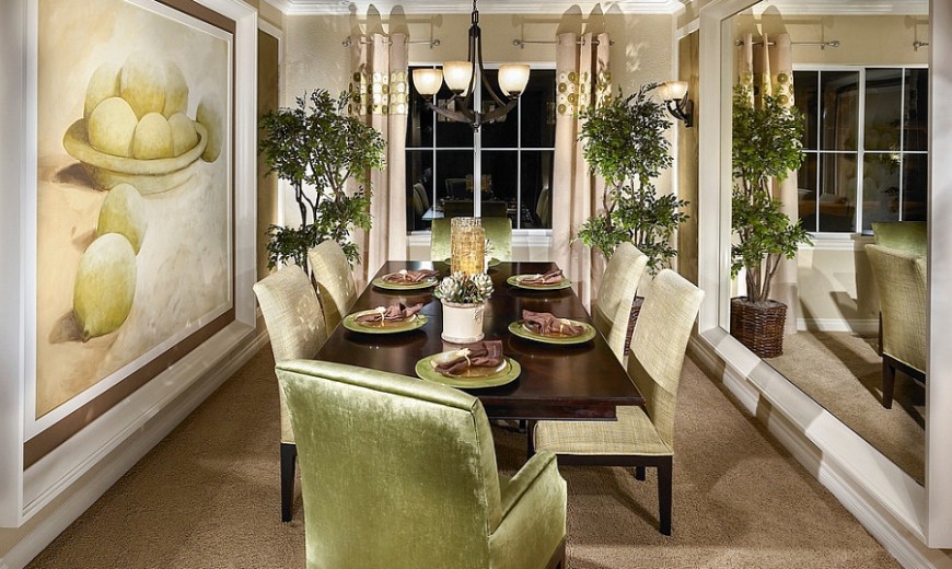 How to Use Green to Create a Fabulous Dining Room