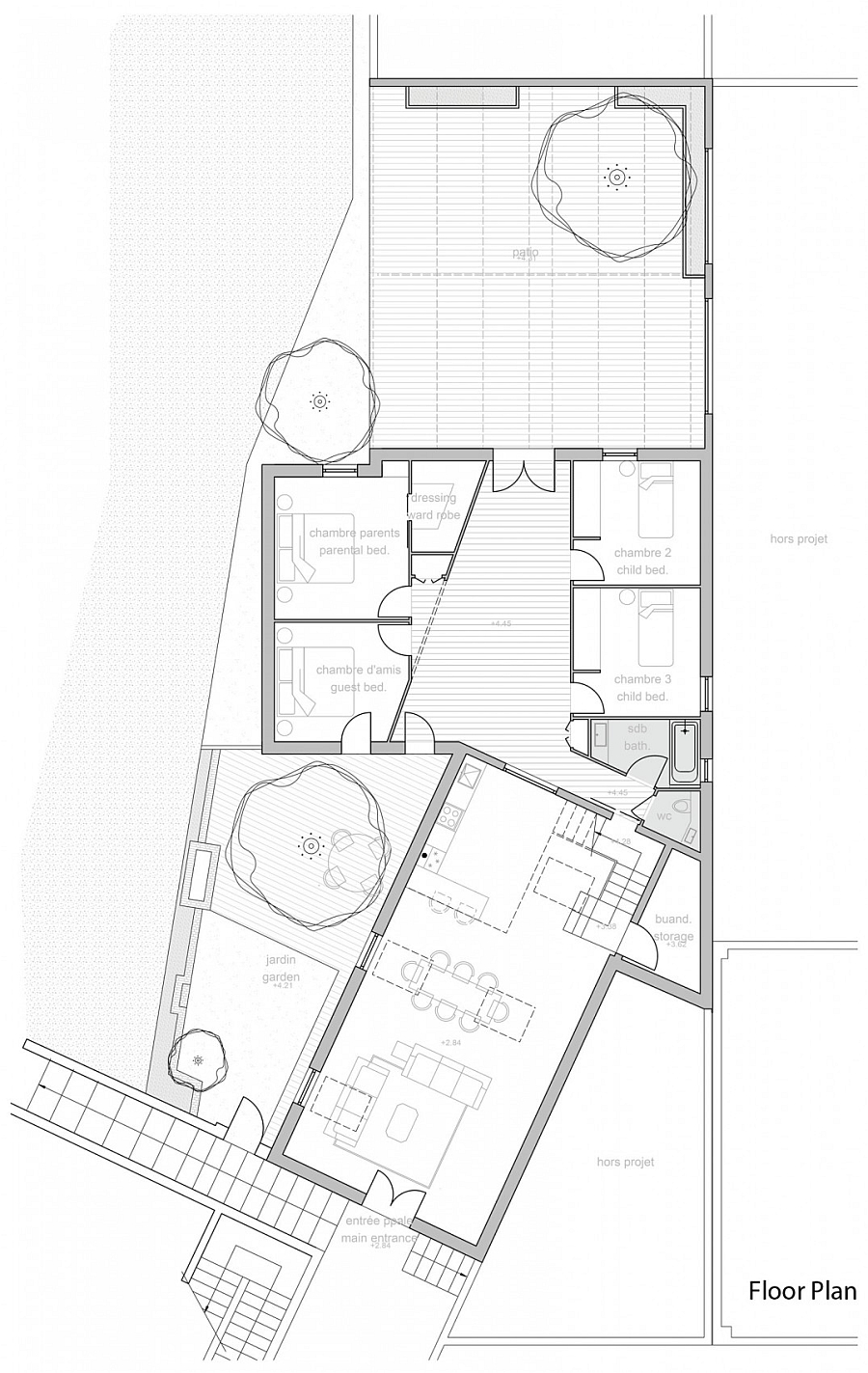 Floor plan of old paper mill converted into modern loft