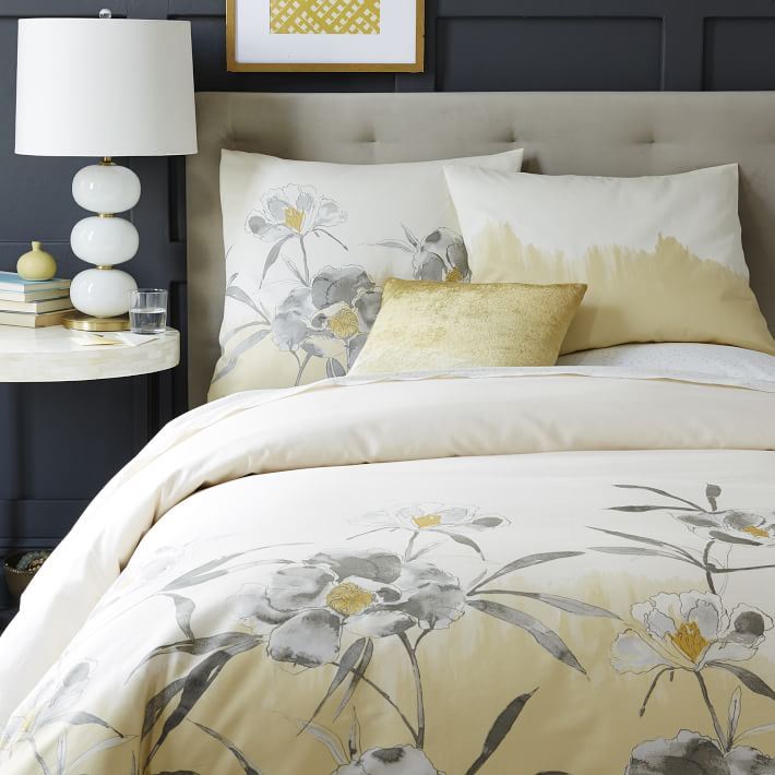 Floral duvet cover from West Elm