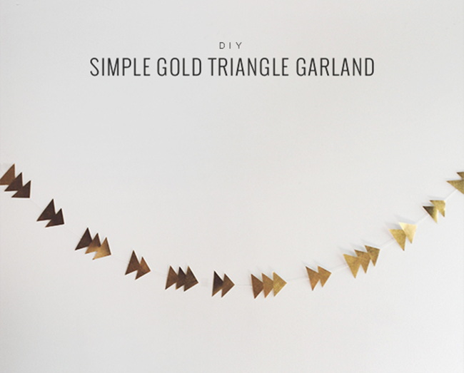Gold Triangle Garland