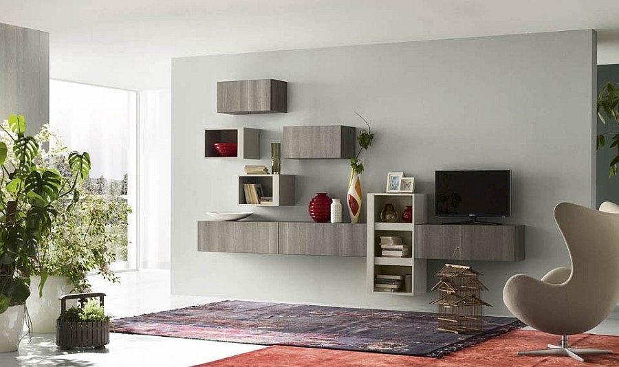 Gorgeous eco wood shapes stylish and sustainable storage shelves