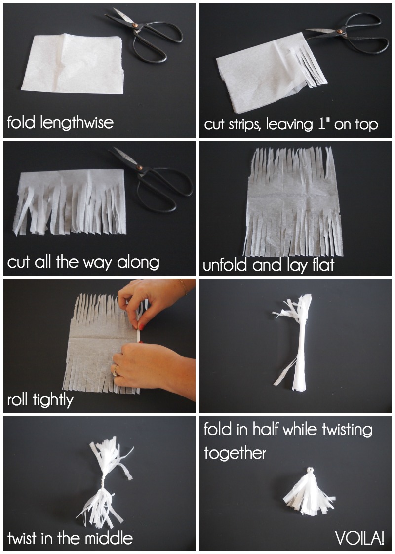 How to make a tissue paper tassel
