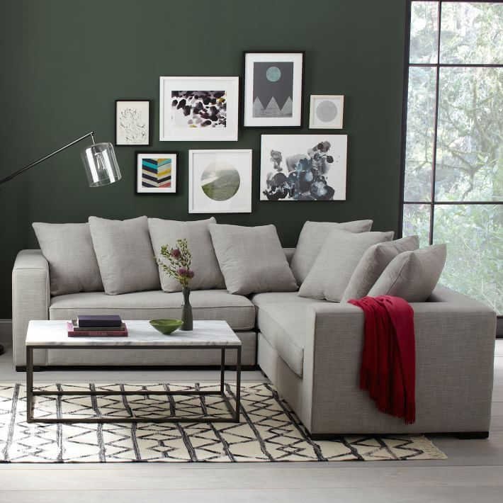 L-shaped sectional from West Elm