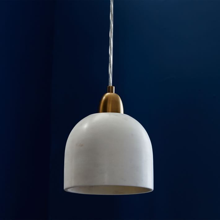 Marble pendant light from West Elm