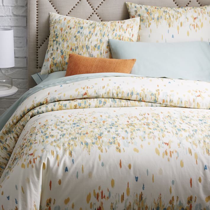 Organic bedding from West Elm