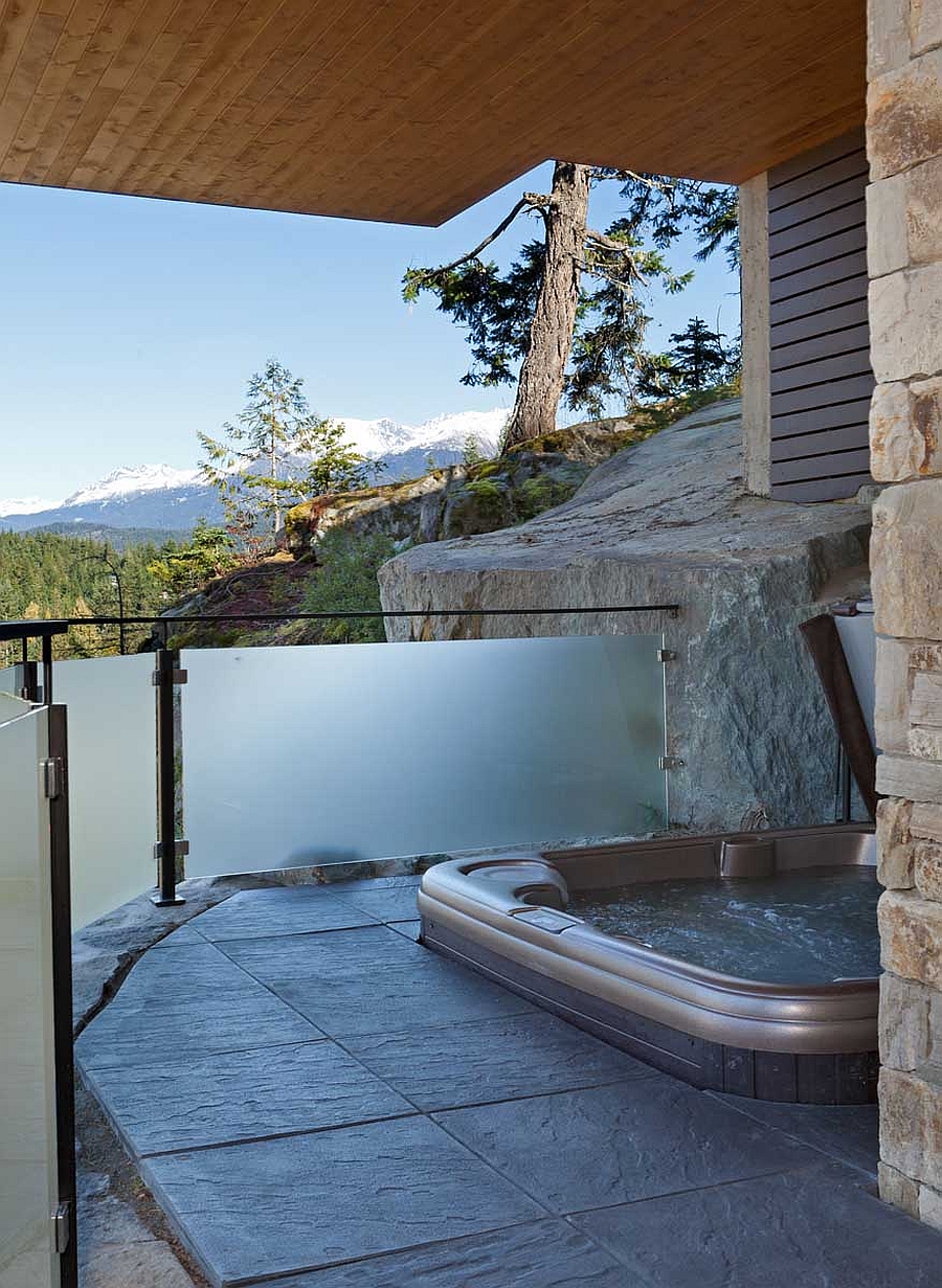 Outdoor Jacuzzi combines luxury with stunning views