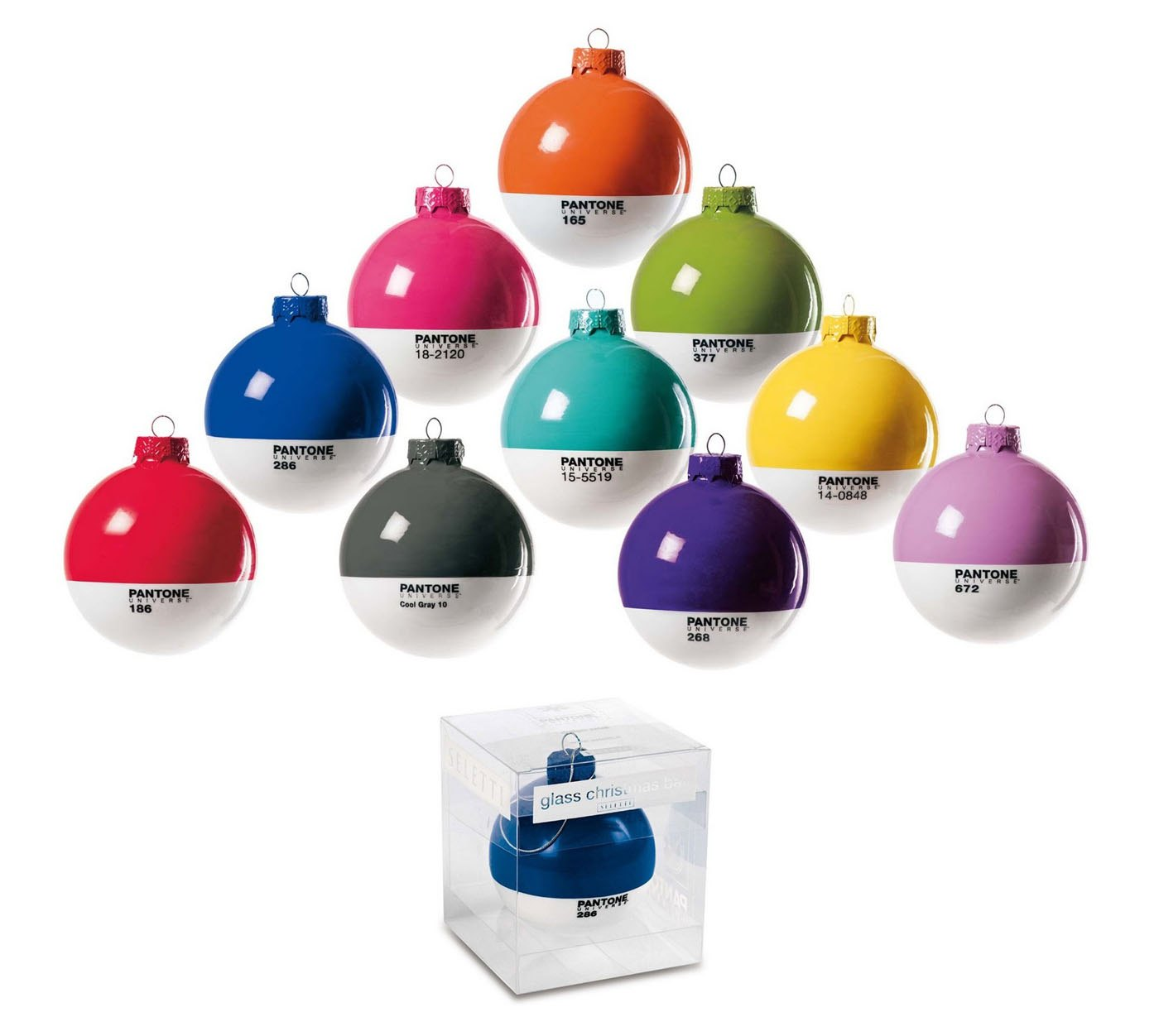 Pantone Holiday Ornaments