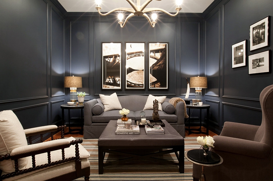 Posh bachelor pad embraces Navy blue