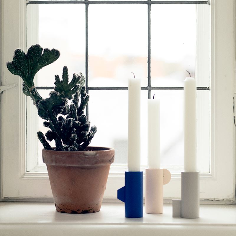 Sculptural candleholders from Ferm Living