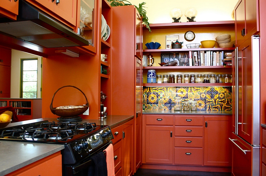 Small Mediterranean kitchen idea [Design: Shannon Malone]