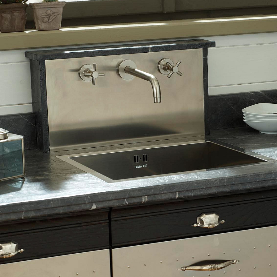 Square kitchen sink design