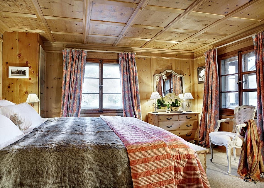 Traditional chalet design adds to the appeal of the interior