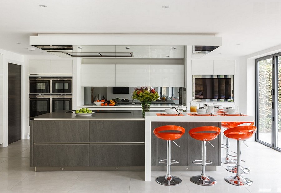 Turn the kitchen island into the focal point of your open plan living area