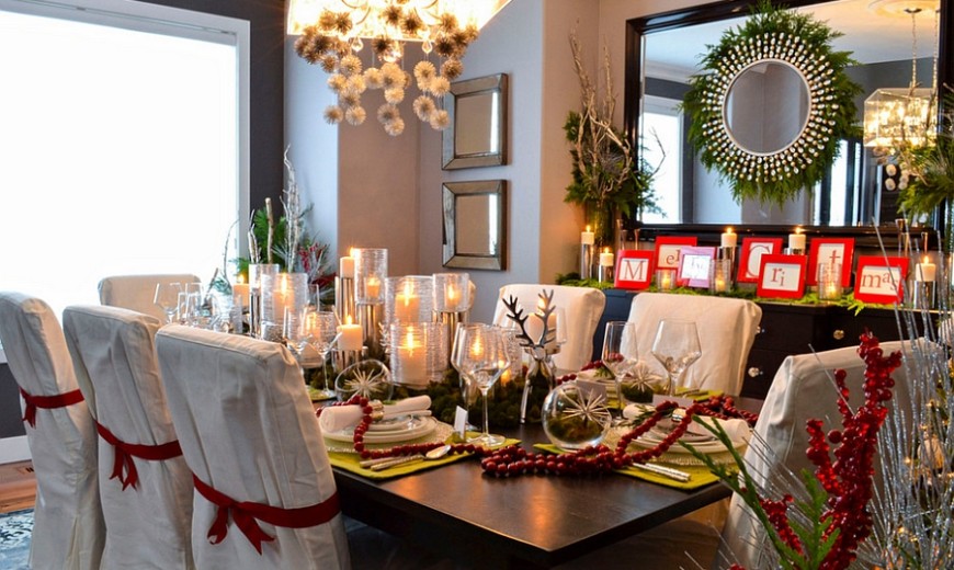 12 Red and Green Dining Rooms for the Holidays and Beyond