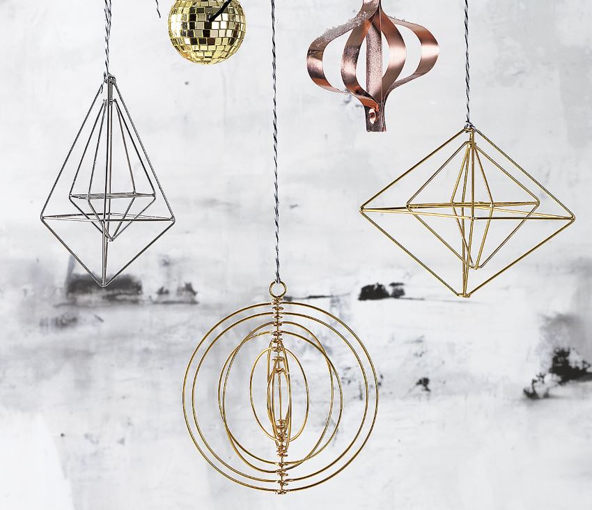 Wire ornaments from CB2