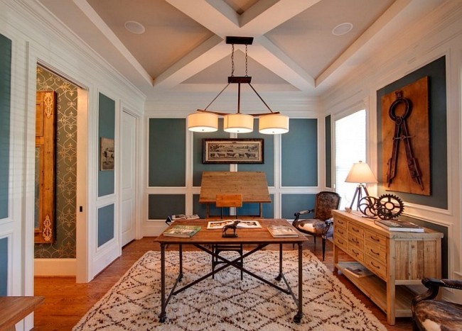 10 Eclectic Home Office Ideas in Cheerful Blue