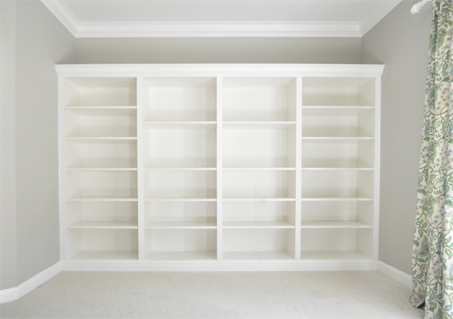 Built In Bookcases made of Ikea Billy