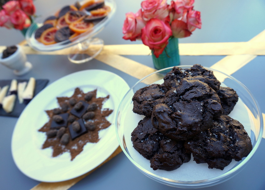 Chocolate dessert buffet