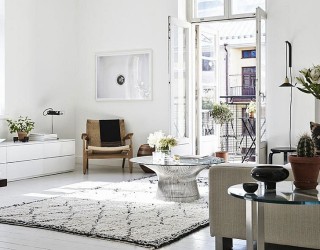 Chic Helsinki Apartment Displays Scandinavian Design at Its Serene Best