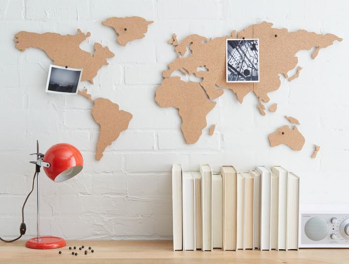 Corkboard Map from West Elm