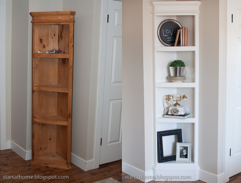 Corner Built In Bookcase