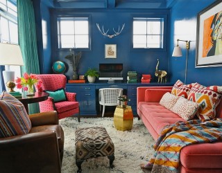 10 Eclectic Home Office Ideas in Cheerful Blue