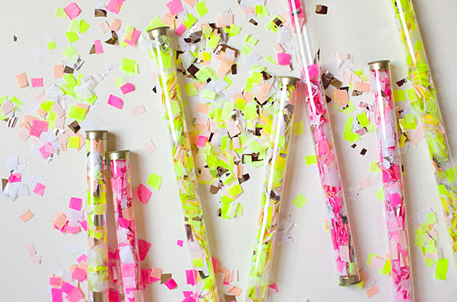 DIY confetti throwers from Oh Happy Day