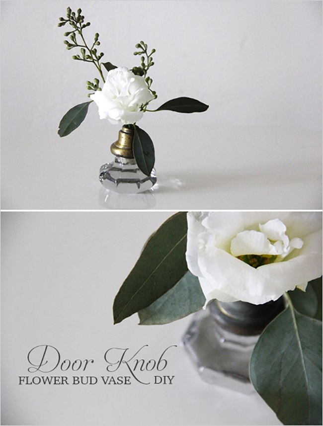 Door Knob Flower Vase DIY