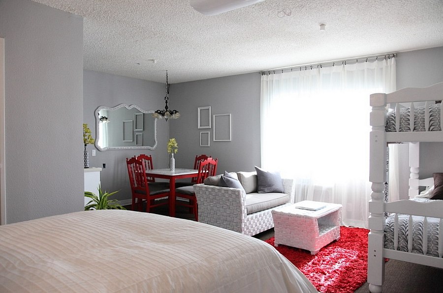 38+ Grey And Dark Red Bedroom