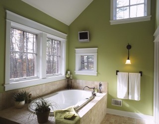 20 Refreshing Bathrooms with a Splash of Green