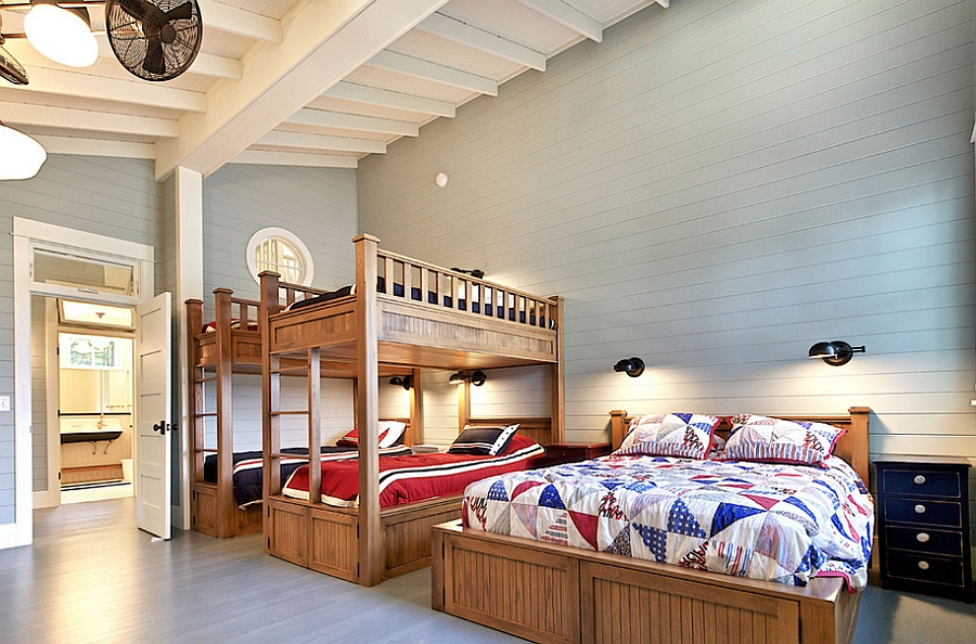 Fabulous bedroom has a cheerful, airy ambiance [Design: MAC Custom Homes]
