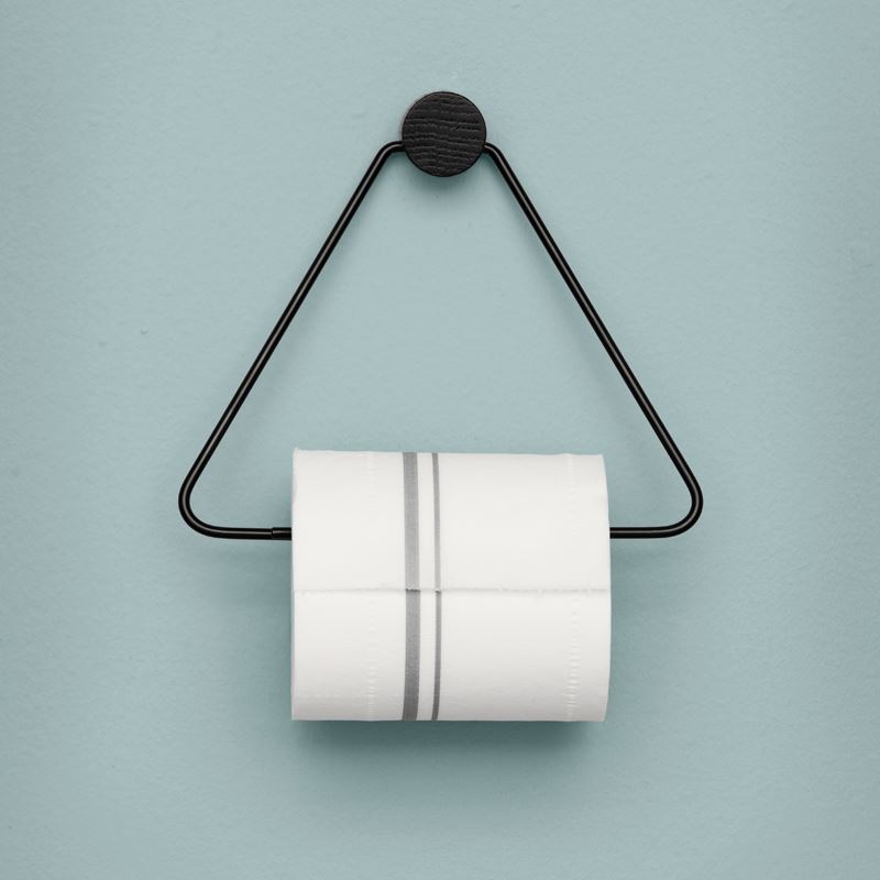 Ferm Living's Black Toilet Paper Holder