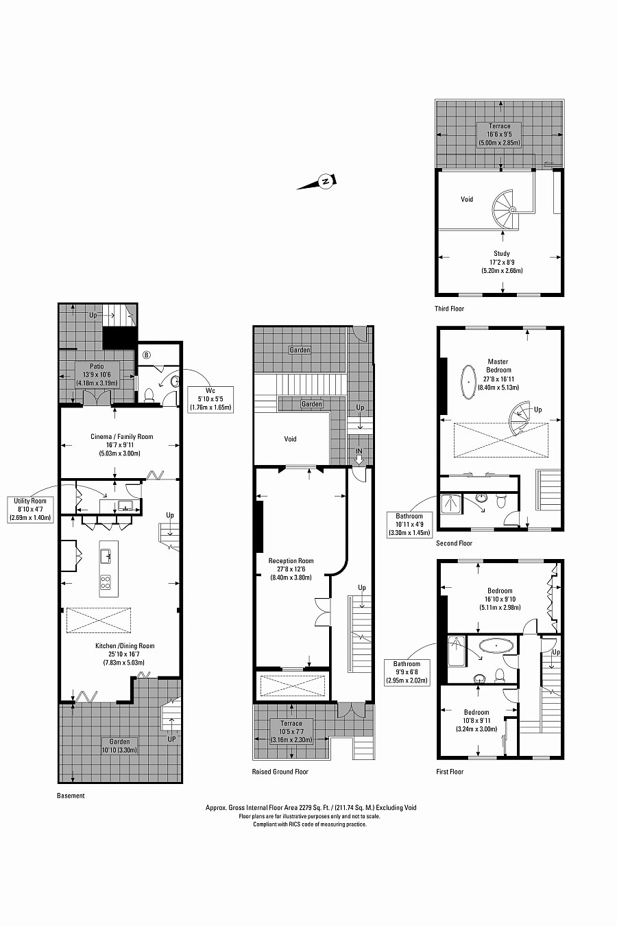 Floor plan of the remodeled Victorian mid-terraced house in London