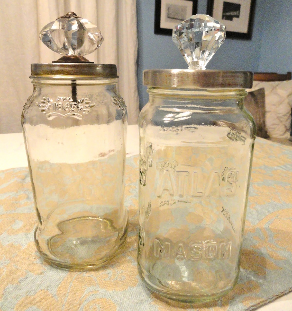 Glass Doorknob Storage Jars