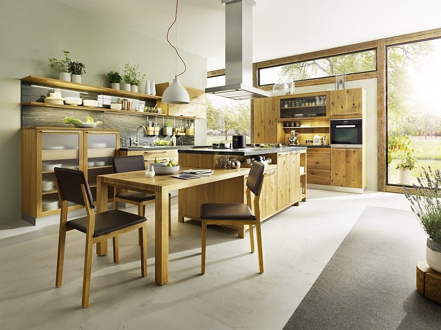 Gorgeous Loft Kitchen from TEAM7 draped in wood