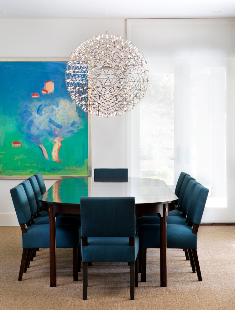 Gorgeous Raimond sets the stage for a beautiful transitional dining room [Design: Simpson Design Group Architects]