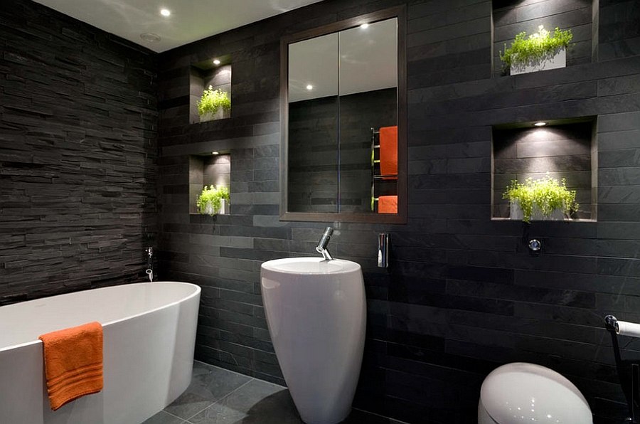 20 Elegant Black Bathroom Ideas - Black Bathroom Designs